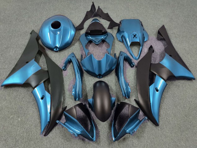 Preisgünstige Yamaha R6 Motorrad Verkleidung 2008-2016 - Blau Matt Schwarz