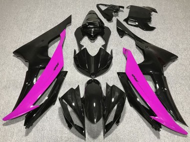 Preisgünstige Yamaha R6 Motorrad Verkleidung 2008-2016 - Rosa Glanzendes Schwarz