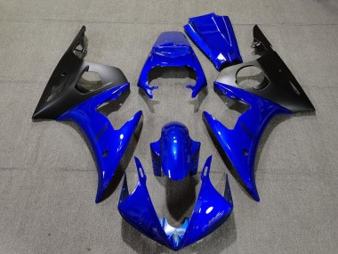 Preisgünstige Yamaha R6 Motorrad Verkleidung 2005 - Blau Matt Schwarz