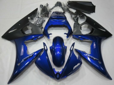 Preisgünstige Yamaha R6 Motorrad Verkleidung 2005 - Dunkel Blau Matt Schwarz