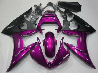 Preisgünstige Yamaha R6 Motorrad Verkleidung 2005 - Dunkel Rosa Matt Schwarz