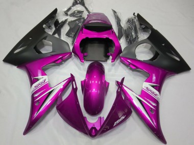 Preisgünstige Yamaha R6 Motorrad Verkleidung 2003-2004 - Rosa Weiss Matt Schwarz
