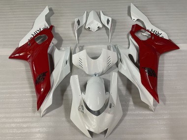 Preisgünstige Yamaha R6 Motorrad Verkleidung 2017-2023 - Weiss Kastanienbraun Rot