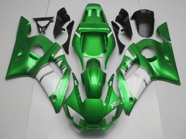 Preisgünstige Yamaha R6 Motorrad Verkleidung 1998-2002 - Grun Weiss