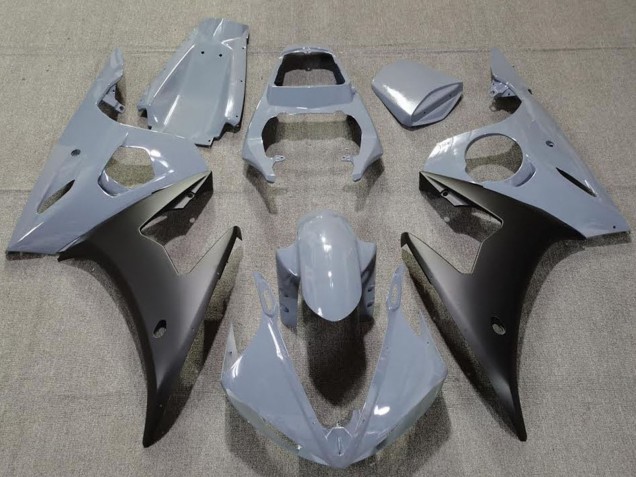 Preisgünstige Yamaha R6 Motorrad Verkleidung 2003-2004 - Nardo Grau Matt Schwarz