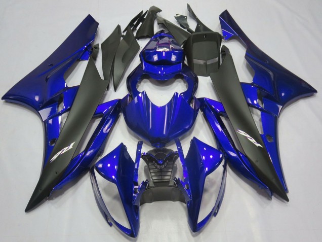 Preisgünstige Yamaha R6 Motorrad Verkleidung 2006-2007 - Blau Matt Schwarz