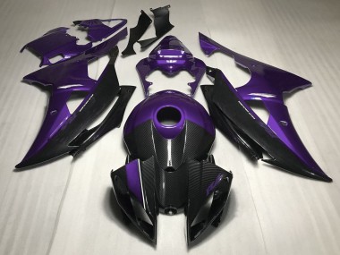 Preisgünstige Yamaha R6 Motorrad Verkleidung 2008-2016 - Lila Carbonfaser Stil