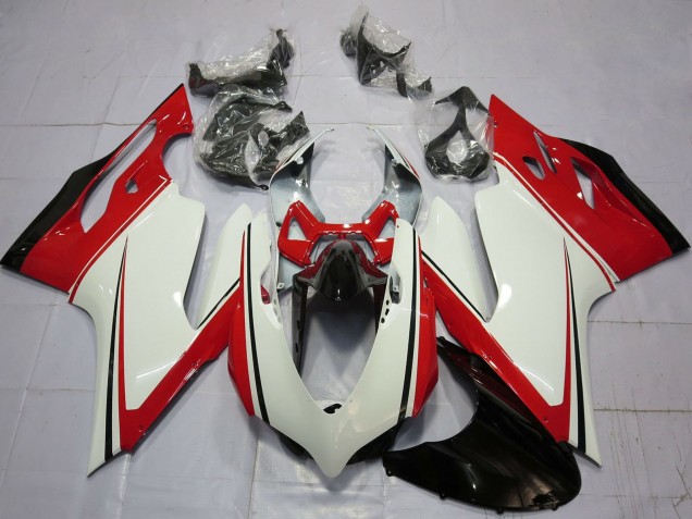 Preisgünstige Ducati 899 1199 Motorrad Verkleidung 2011-2014 - Weiss Rot Grun Glanzendes Schwarz