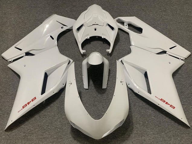 Preisgünstige Ducati 848 Motorrad Verkleidung 2007-2014 - Perl Weiss