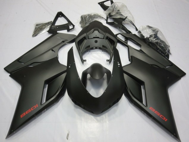 Preisgünstige Ducati 1098 Motorrad Verkleidung 2007-2014 - Matt Schwarz