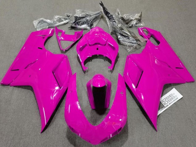 Preisgünstige Ducati 1098 Motorrad Verkleidung 2007-2014 - Glanzendes Rosa Schlichtes
