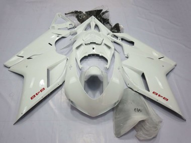 Preisgünstige Ducati 848 Motorrad Verkleidung 2007-2014 - Perl Weiss