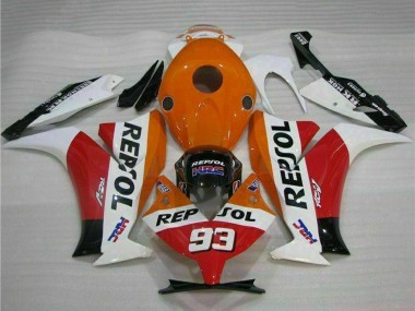 Preisgünstige Honda CBR1000RR Motorrad Verkleidung 2012-2016 - Weiss Orange Rot Glanzendes Schwarz HRC Repsol 93