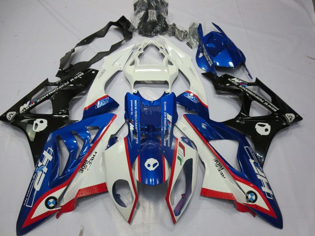 Preisgünstige BMW S1000RR Motorrad Verkleidung 2009-2014 - Weiss Rot Blau Glanzendes Schwarz HP