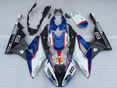 Preisgünstige BMW S1000RR Motorrad Verkleidung 2017-2018 - Weiss Blau Rot Glanzendes Schwarz OEM Stil