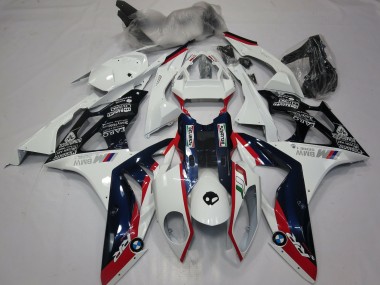 Preisgünstige BMW S1000RR Motorrad Verkleidung 2015-2016 - Weiss Rot Blau Glanzendes Schwarz