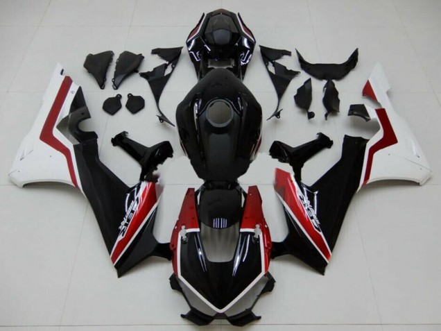 Preisgünstige Honda CBR1000RR Motorrad Verkleidung 2017-2023 - Weiss Rot Glanzendes Schwarz