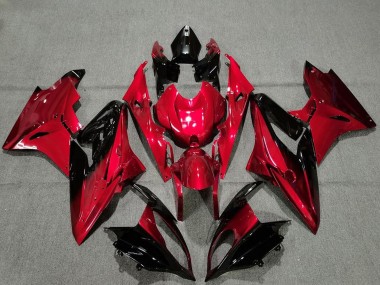 Preisgünstige BMW S1000RR Motorrad Verkleidung 2009-2014 - Rot Glanzendes Schwarz
