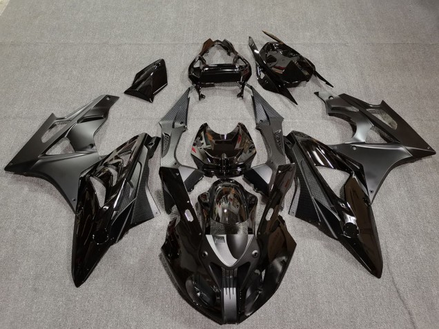 Preisgünstige BMW S1000RR Motorrad Verkleidung 2009-2014 - Glanzendes Schwarz Matt Schwarz Carbonfaser