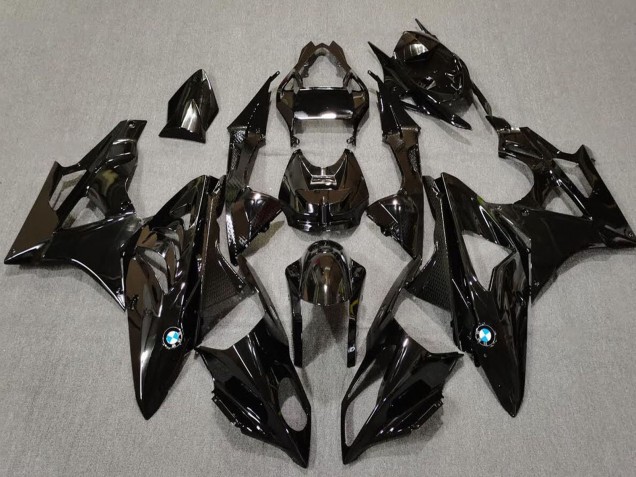 Preisgünstige BMW S1000RR Motorrad Verkleidung 2009-2014 - Glanzendes Schwarz