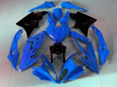 Preisgünstige BMW S1000RR Motorrad Verkleidung 2009-2014 - Blau Glanzendes Schwarz
