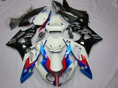Preisgünstige BMW S1000RR Motorrad Verkleidungen Kit 2009-2014 - Weiss Rot Blau Glanzendes Schwarz