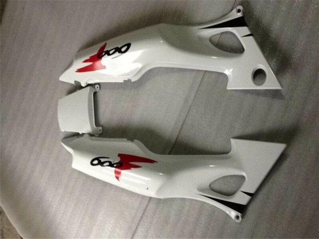 Preisgünstige Honda CBR600 F3 Motorrad Verkleidung 1995-1996 - Weiss Rot Glanzendes Schwarz
