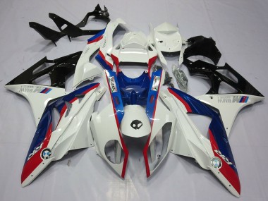 Preisgünstige BMW S1000RR Motorrad Verkleidung Kit 2009-2014 - Weiss Rot Blau Glanzendes Schwarz
