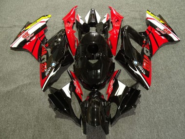Preisgünstige BMW S1000RR Motorrad Verkleidung 2015-2016 - Weiss Rot Gelb Glanzendes Schwarz