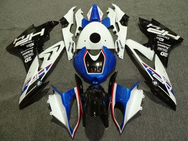Preisgünstige BMW S1000RR Motorrad Verkleidung 2009-2014 - Weiss Rot Blau Glanzendes Schwarz HP