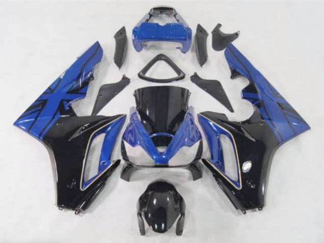 Preisgünstige Triumph Daytona 675 Motorrad Verkleidung 2006-2008 - Blau Glanzendes Schwarz