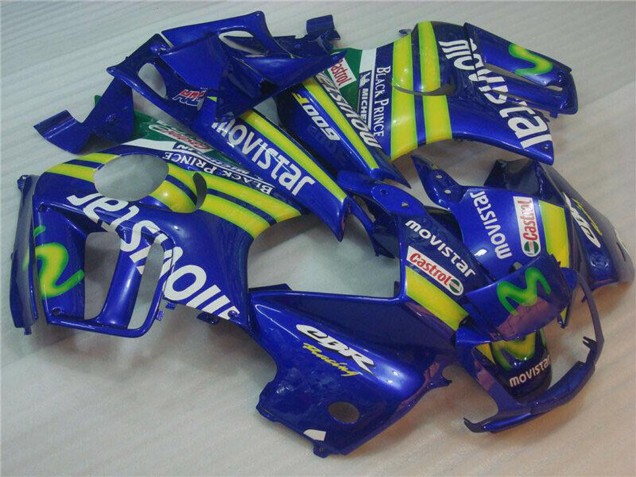 Preisgünstige Honda CBR600 F3 Motorrad Verkleidung 1995-1996 - Blau Grun Gelb MoviStar Rot Castrol