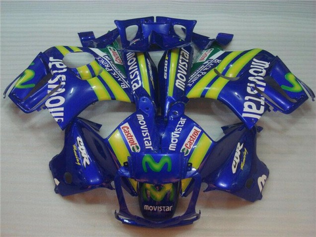 Preisgünstige Honda CBR600 F3 Motorrad Verkleidung 1995-1996 - Blau Grun Gelb MoviStar Rot Castrol