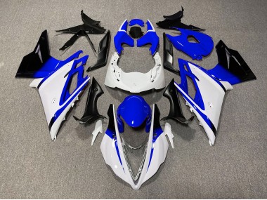 Preisgünstige Triumph Daytona 675 Motorrad Verkleidung 2013-2016 - Weiss Blau Glanzendes Schwarz