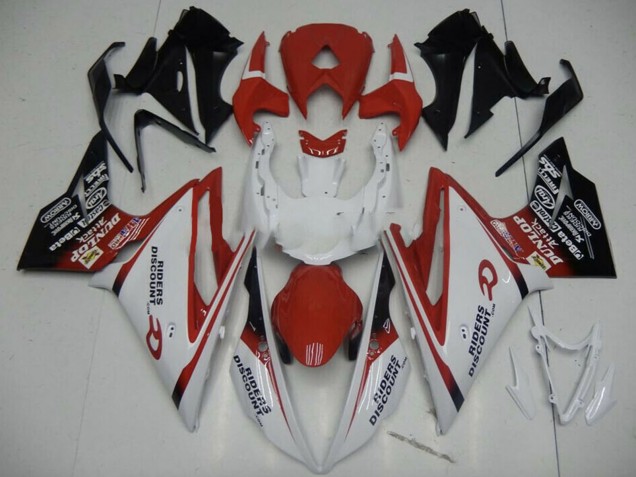 Preisgünstige Triumph Daytona 675 Motorrad Verkleidung 2013-2016 - Weiss Rot Glanzendes Schwarz