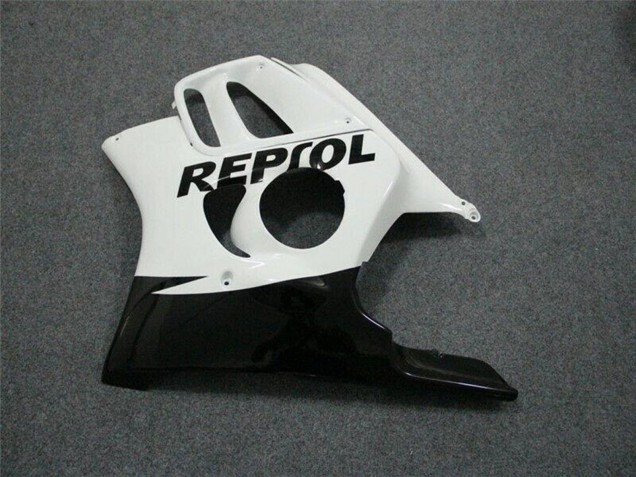 Preisgünstige Honda CBR600 F3 Motorrad Verkleidung 1997-1998 - Weiss Glanzendes Schwarz Repsol