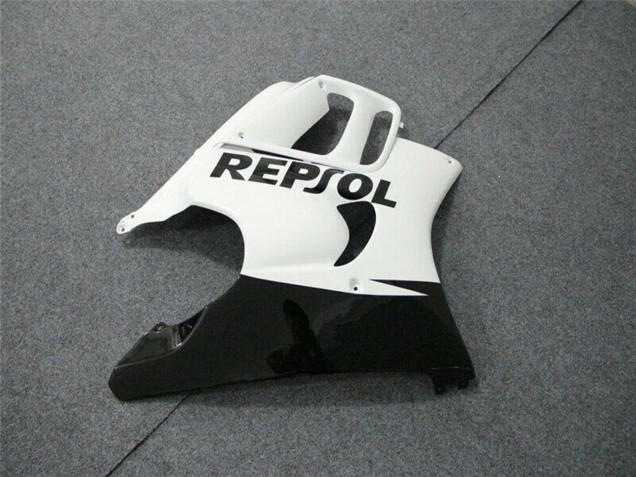 Preisgünstige Honda CBR600 F3 Motorrad Verkleidung 1997-1998 - Weiss Glanzendes Schwarz Repsol