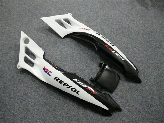Preisgünstige Honda CBR600 F3 Motorrad Verkleidung 1997-1998 - Weiss Glanzendes Schwarz Repsol