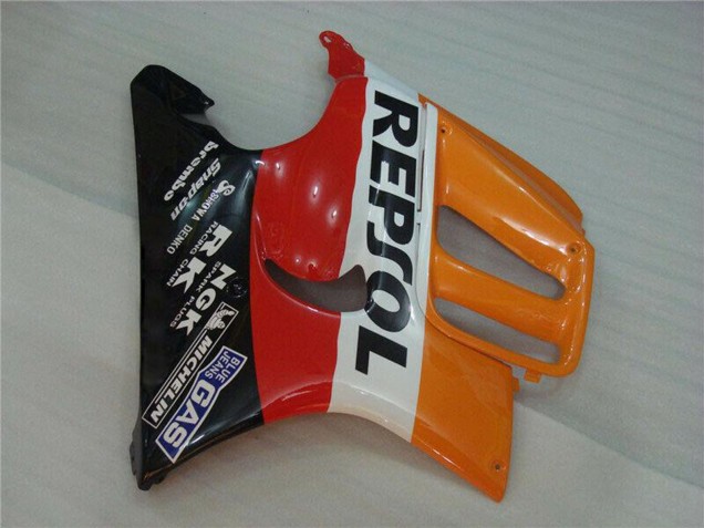 Preisgünstige Honda CBR600 F3 Motorrad Verkleidung 1995-1996 - Orange Weiss Rot Glanzendes Schwarz Repsol