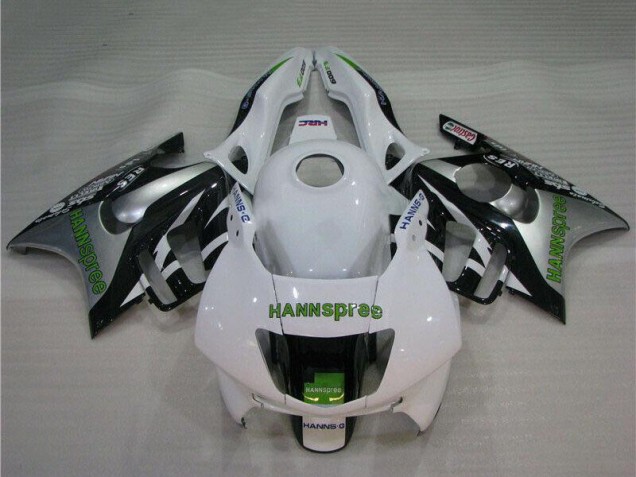 Preisgünstige Honda CBR600 F3 Motorrad Verkleidung 1995-1996 - Weiss Silber Grun Hannspree