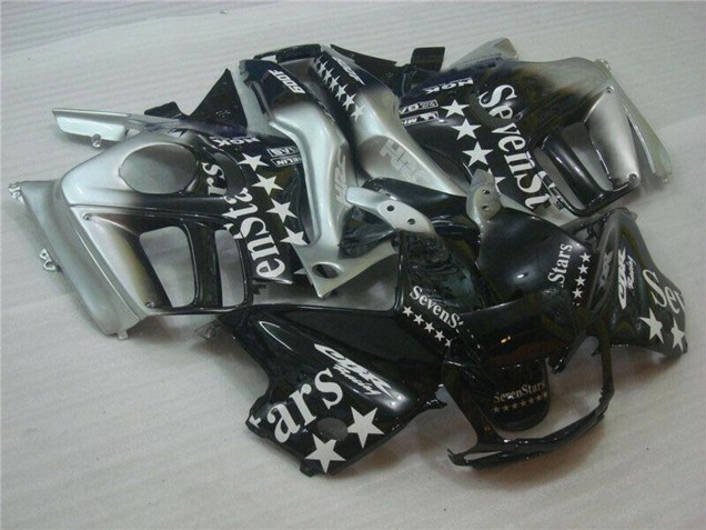 Preisgünstige Honda CBR600 F3 Motorrad Verkleidung 1995-1996 - Silber Glanzendes Schwarz SevenStars