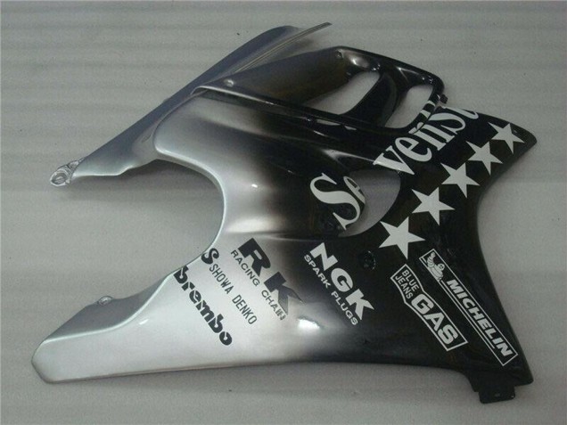 Preisgünstige Honda CBR600 F3 Motorrad Verkleidung 1995-1996 - Silber Glanzendes Schwarz SevenStars