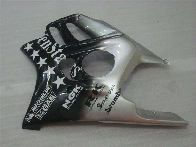 Preisgünstige Honda CBR600 F3 Motorrad Verkleidung 1995-1996 - Silber Glanzendes Schwarz SevenStars