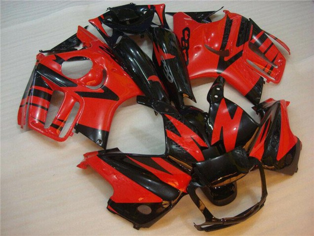 Preisgünstige Honda CBR600 F3 Motorrad Verkleidung 1995-1996 - Rot Glanzendes Schwarz