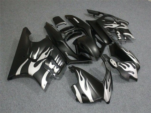 Preisgünstige Honda CBR600 F3 Motorrad Verkleidung 1995-1996 - Weiss Matt Schwarz Flamme