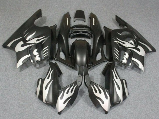 Preisgünstige Honda CBR600 F3 Motorrad Verkleidung 1995-1996 - Weiss Matt Schwarz Flamme