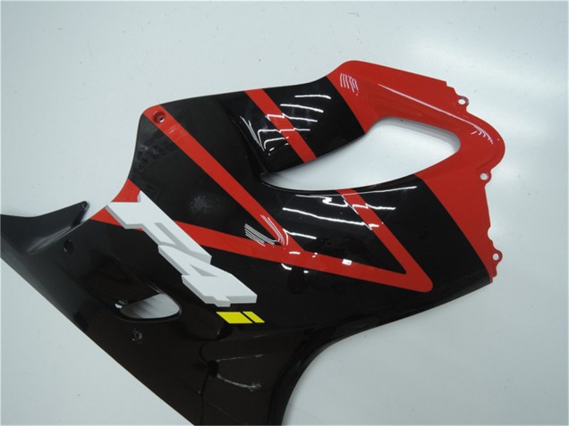 Preisgünstige Honda CBR600 F4i Motorrad Verkleidung 2001-2003 - Rot Glanzendes Schwarz