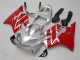 Preisgünstige Honda CBR600 F4i Motorrad Verkleidungen Kit 2001-2003 - Silber Rot