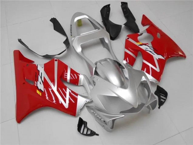 Preisgünstige Honda CBR600 F4i Motorrad Verkleidungen Kit 2001-2003 - Silber Rot
