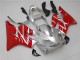 Preisgünstige Honda CBR600 F4i Motorrad Verkleidungen Kit 2001-2003 - Silber Rot
